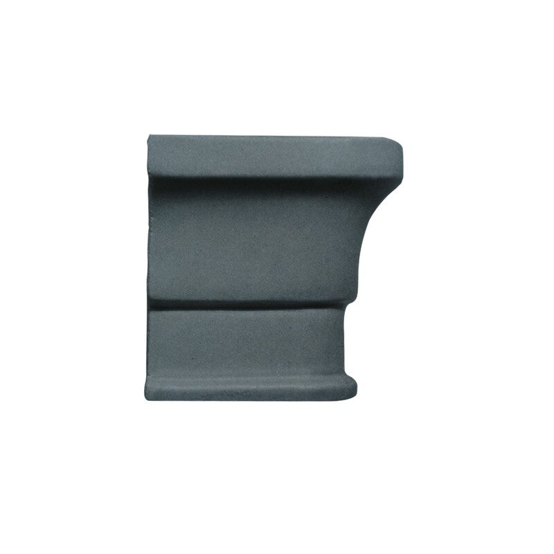 BREATHE MORESQUE: Indigo Ceramic Rail Molding Corner (glossy | 2"x2"x3/8" | round)