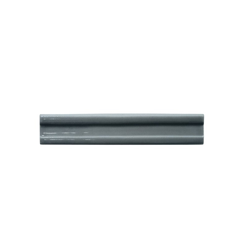 BREATHE MORESQUE: Indigo Ceramic Bar Liner (glossy | 1"x6"x3/8" | round)