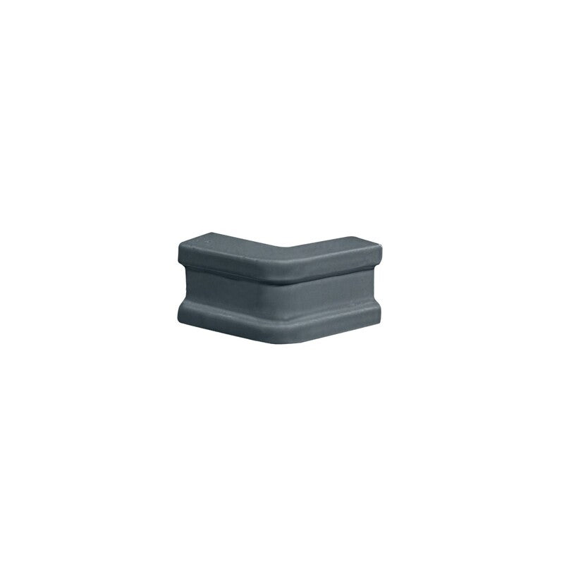 BREATHE MORESQUE: Indigo Ceramic Bar Liner Corner (glossy | 1"x1"x3/8" | round)