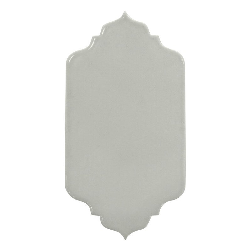 BREATHE MORESQUE: Ceniza Marbella Field Deco Tile (glossy | 4"x8"x3/8" | round)