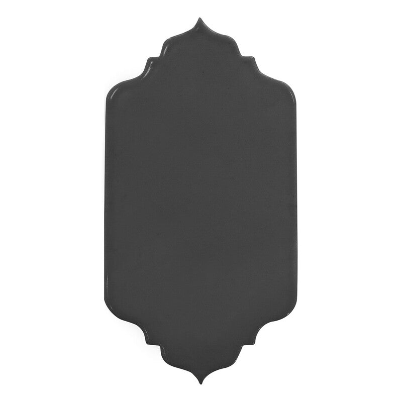 BREATHE MORESQUE: Nocturnal Marbella Field Deco Tile (glossy | 4"x8"x3/8" | round)