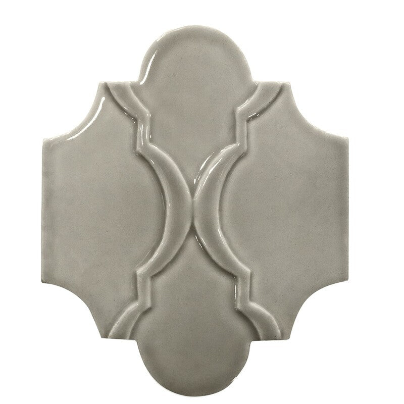 BREATHE MORESQUE: Camino Arabesquette Field Deco Tile (glossy | 6"x8"x3/8" | round)