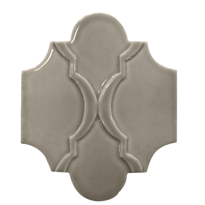 BREATHE MORESQUE: Arena Arabesquette Field Deco Tile (glossy | 6"x8"x3/8" | round)