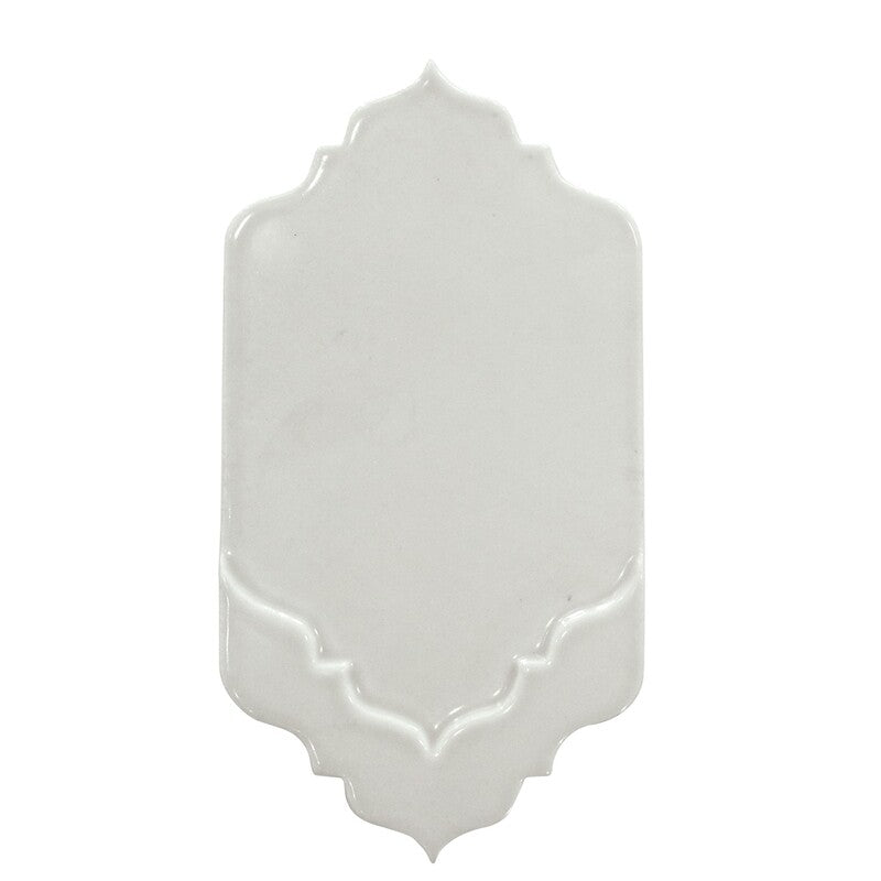 BREATHE MORESQUE: Seda Musa Field Deco Tile (glossy | 4"x8"x3/8" | round)