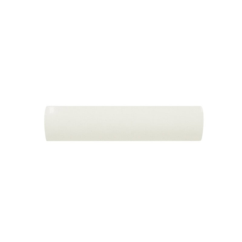 BREATHE MORESQUE: White Ceramic Quarter Round (matte | 1"x6"x1/2" | round)