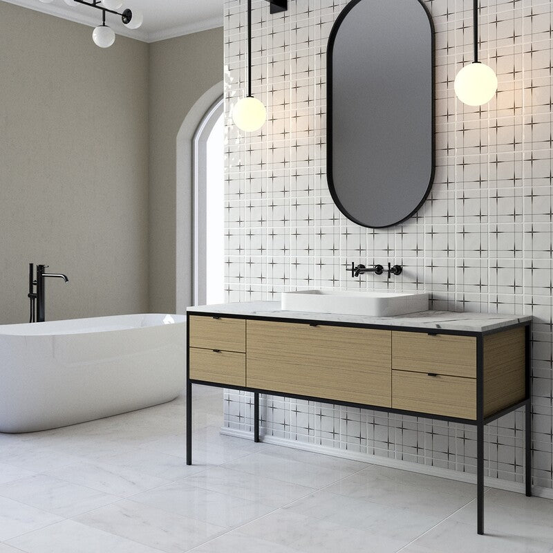 ANTIQUE: Zuni 6 Glazed Terracotta Field Deco Tile (6"x6"x1/2" | glossy)