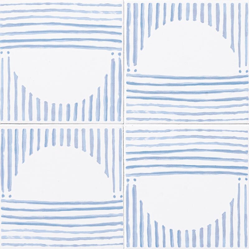 ZANZIBAR: Aluna Field Deco Tile (matte | 6"x6"x3/8" | straight cut)