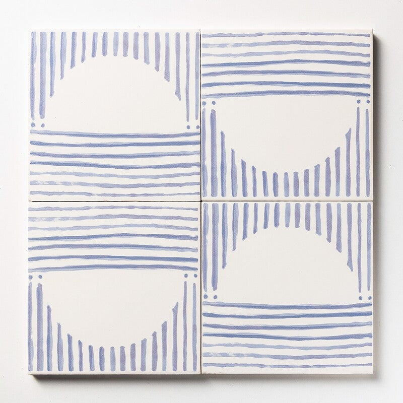 ZANZIBAR: Aluna Field Deco Tile (matte | 6"x6"x3/8" | straight cut)