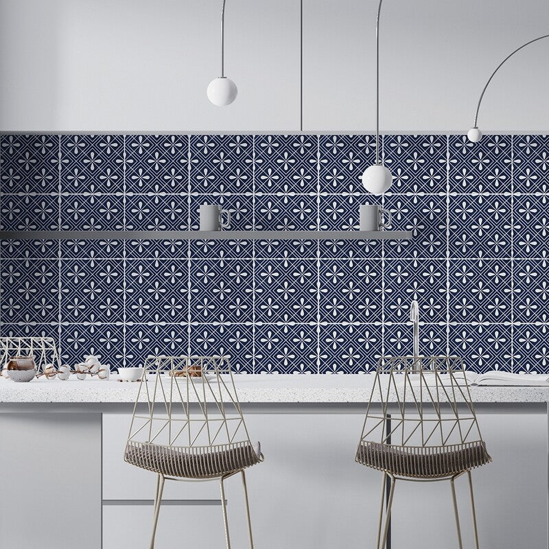 WAGARA CERAMIC: Hishi Dark Square Field Tile (matte | 6"x6"x3/8" | straight cut)