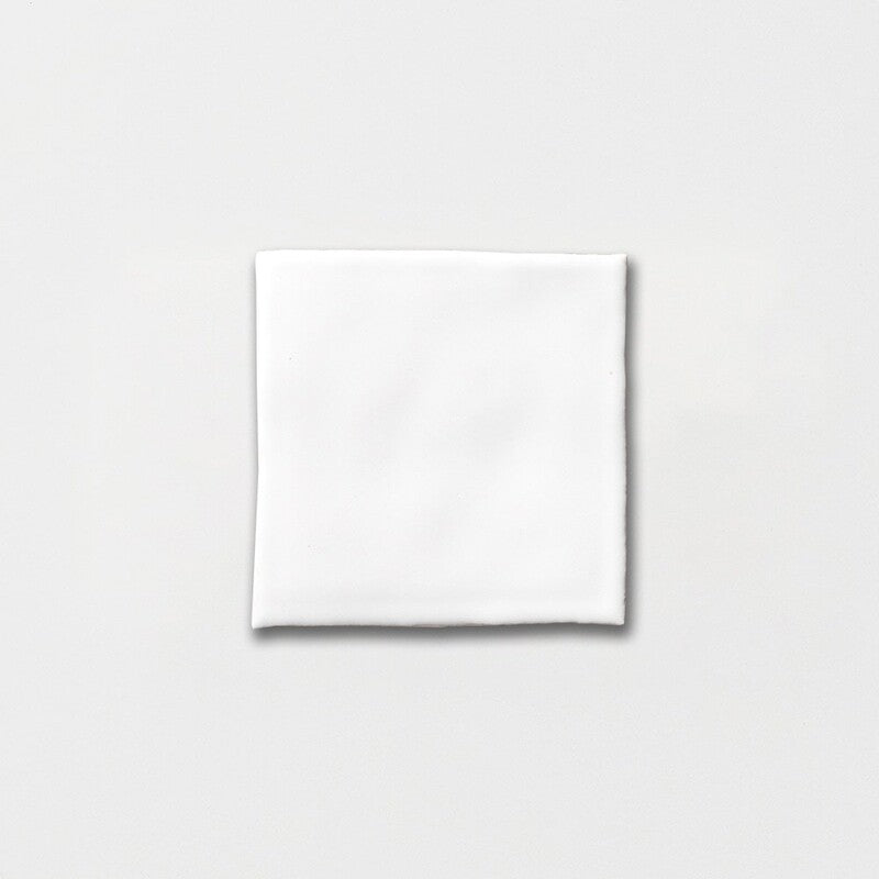 KASBAH: Royal White Square Field Tile (glossy | 4"x4"x3/8")