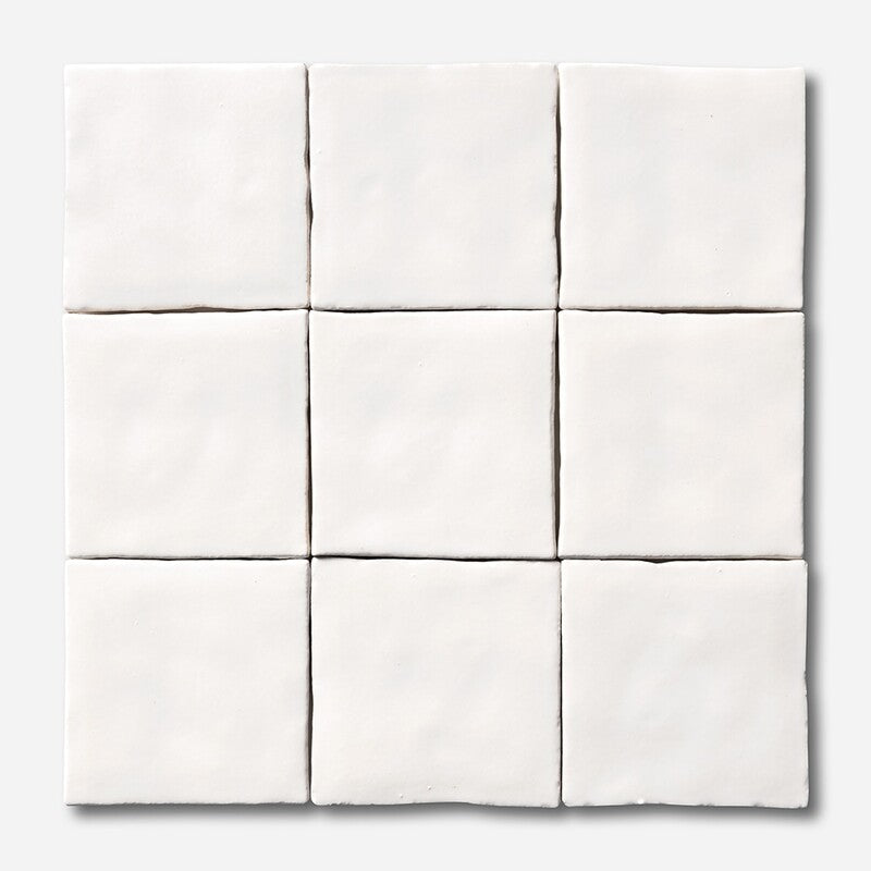 KASBAH: Satin Cotton Square Field Tile (matte | 4"x4"x3/8")