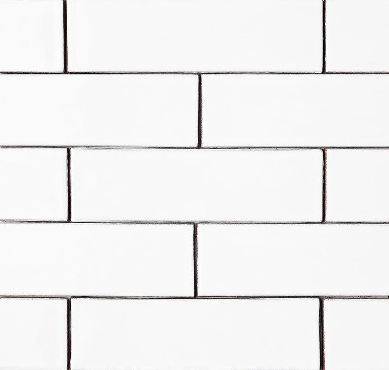 FORTE BRICK STUDIO: Royal White Rectangle Field Tile (glossy | 2"x7"x1/4" | straight cut)