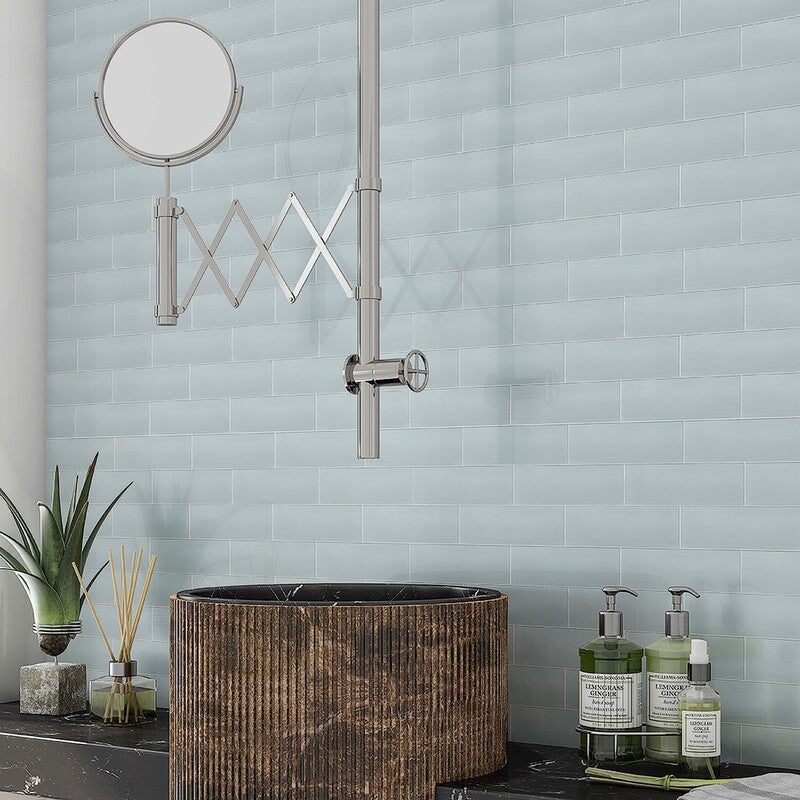 FORTE BRICK STUDIO: Sky Rectangle Field Tile (glossy | 2"x7"x1/4" | straight cut)