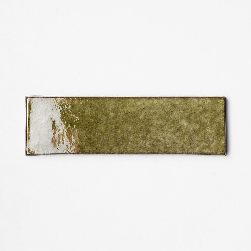 FORTE BRICK STUDIO: Seaweed Rectangle Field Tile (glossy | 2"x7"x1/4" | straight cut)
