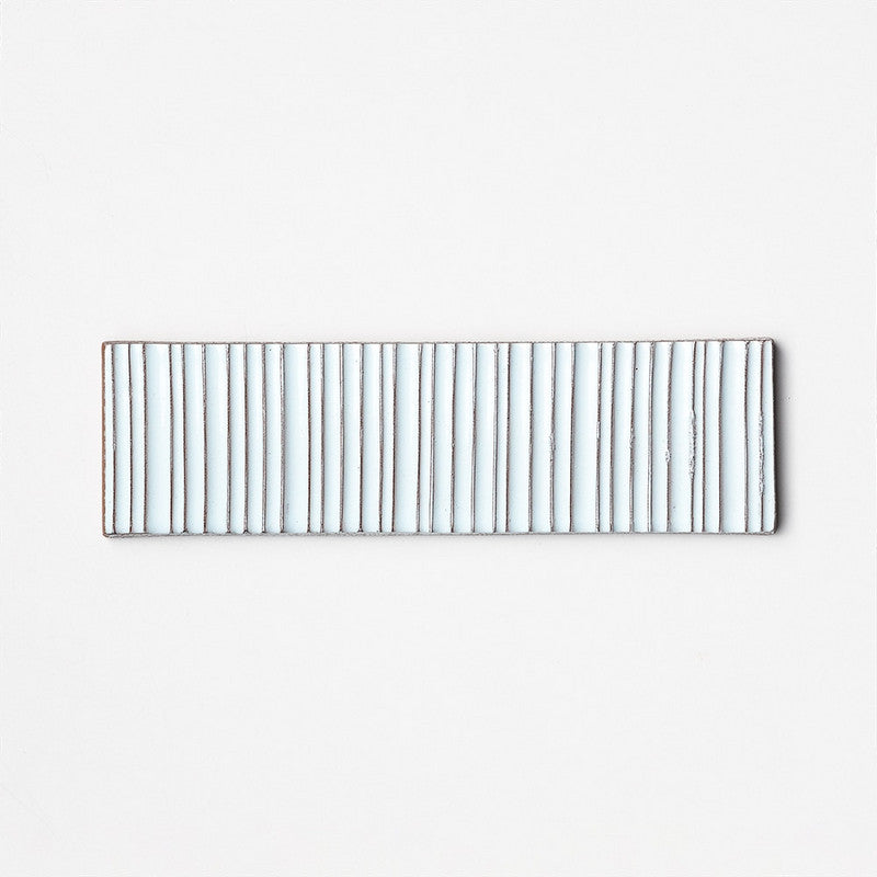 FORTE BRICK STUDIO: Sky Staccato Field Deco Tile (glossy | 2"x7"x1/4" | straight cut)