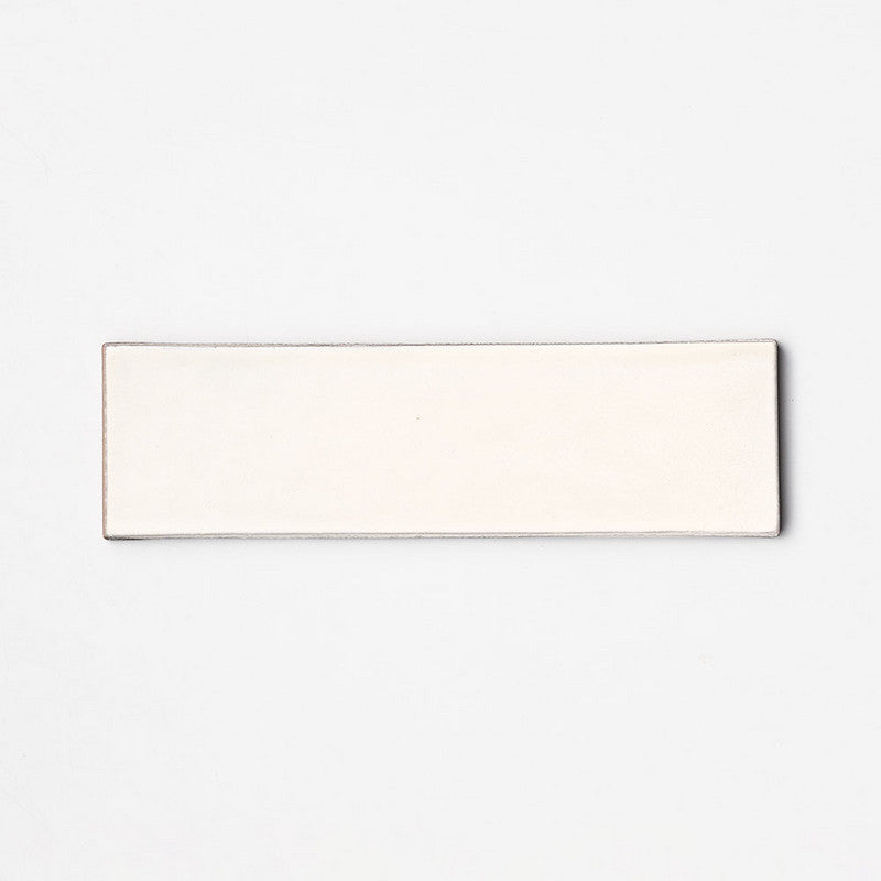 FORTE BRICK STUDIO: Snow White Rectangle Field Tile (glossy | 2"x7"x1/4" | beveled)
