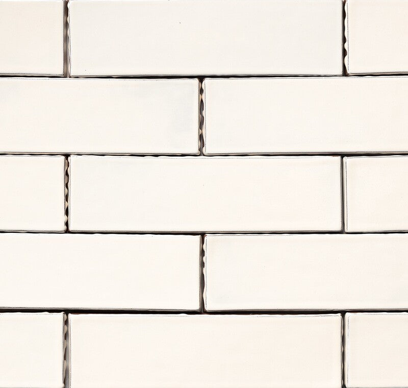 FORTE BRICK STUDIO: Snow White Rectangle Field Tile (glossy | 2"x7"x1/4" | beveled)