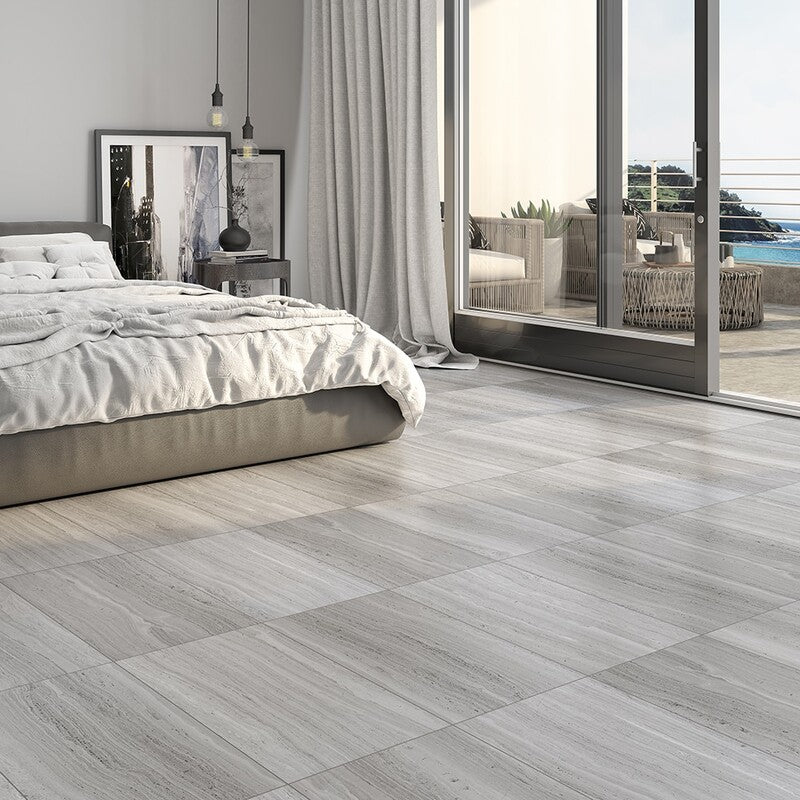 HAISA LIGHT : Rectangle Field Tile (honed | 12"x24"x3/8" | beveled)