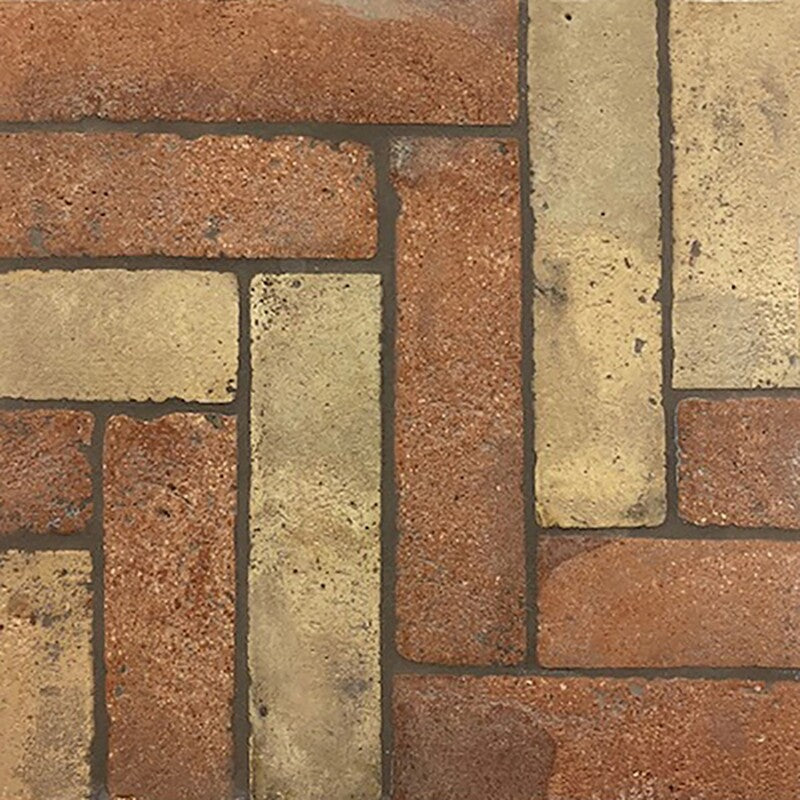 RECLAIMED: Red Parquet Field Tile (natural | 3"x12"x3/4" | beveled)
