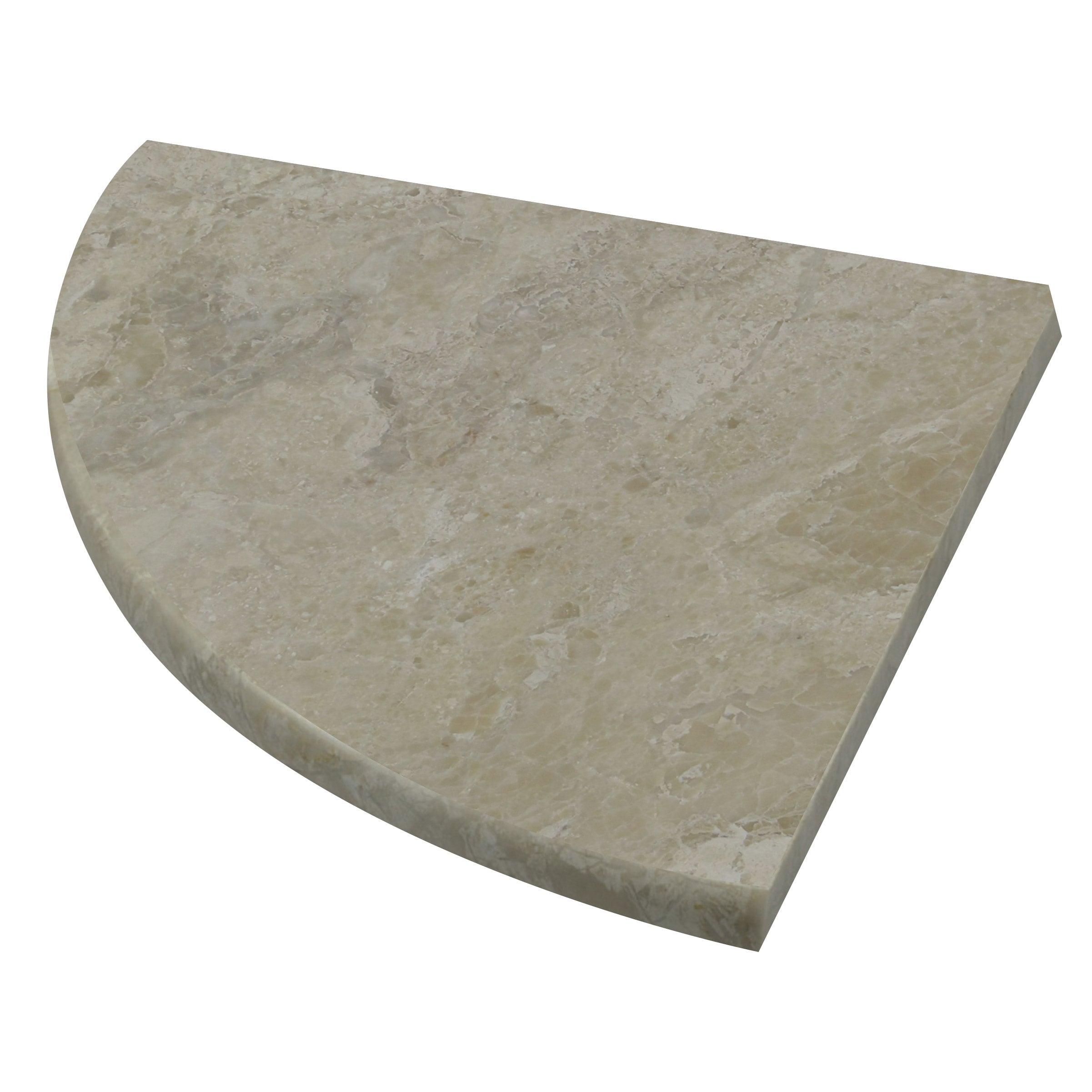 KARYA ROYAL: Marble Corner Shelve Tile Accessory (9"x3/4" | polished | rounded)