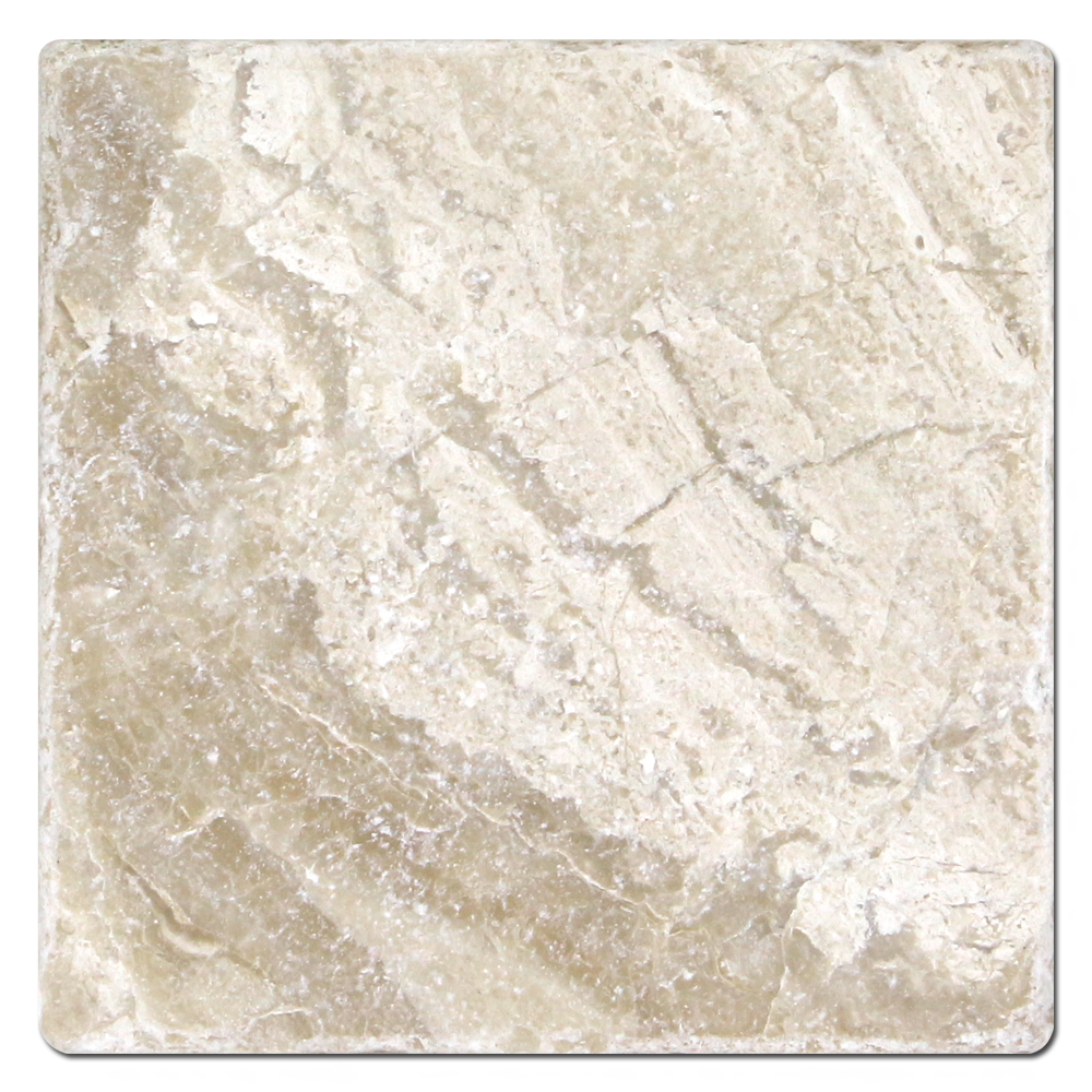 KARYA ROYAL: Marble Square Field Tile (4"x4"x3/8" | tumbled)