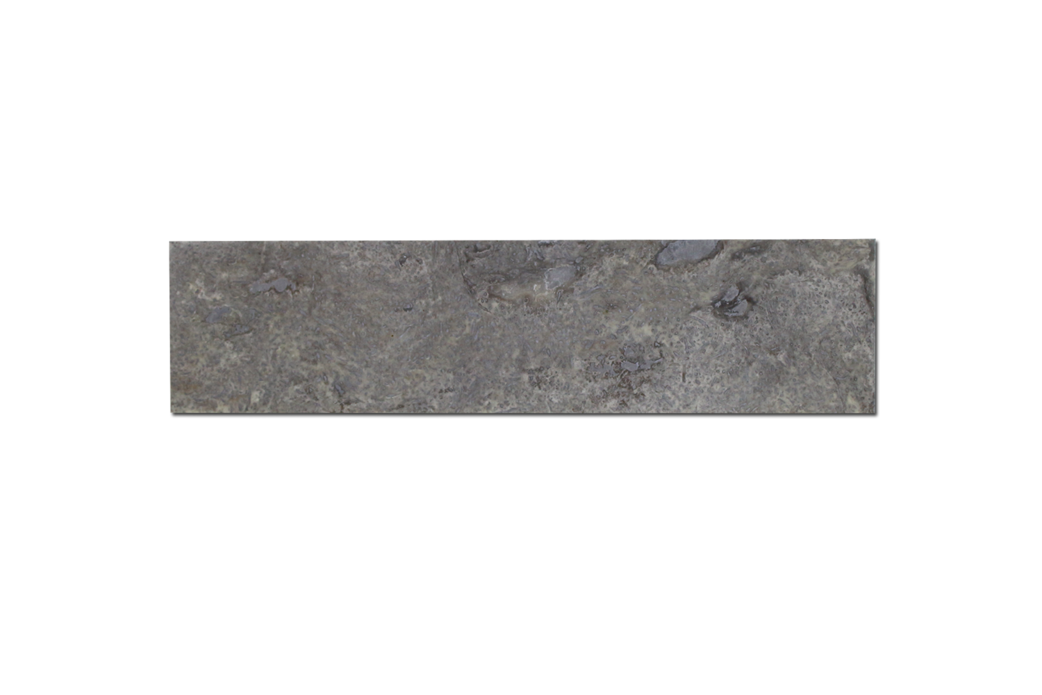 SILVER: Travertine Rectangle Field Tile (3"x12"x3/8" | filled, honed)