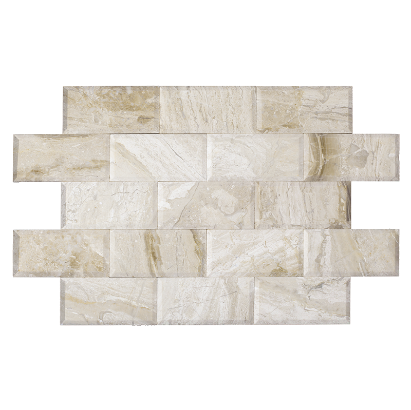 KARYA ROYAL: Marble Rectangle Field Tile (3"x6"x3/8" | polished | deep bevel)