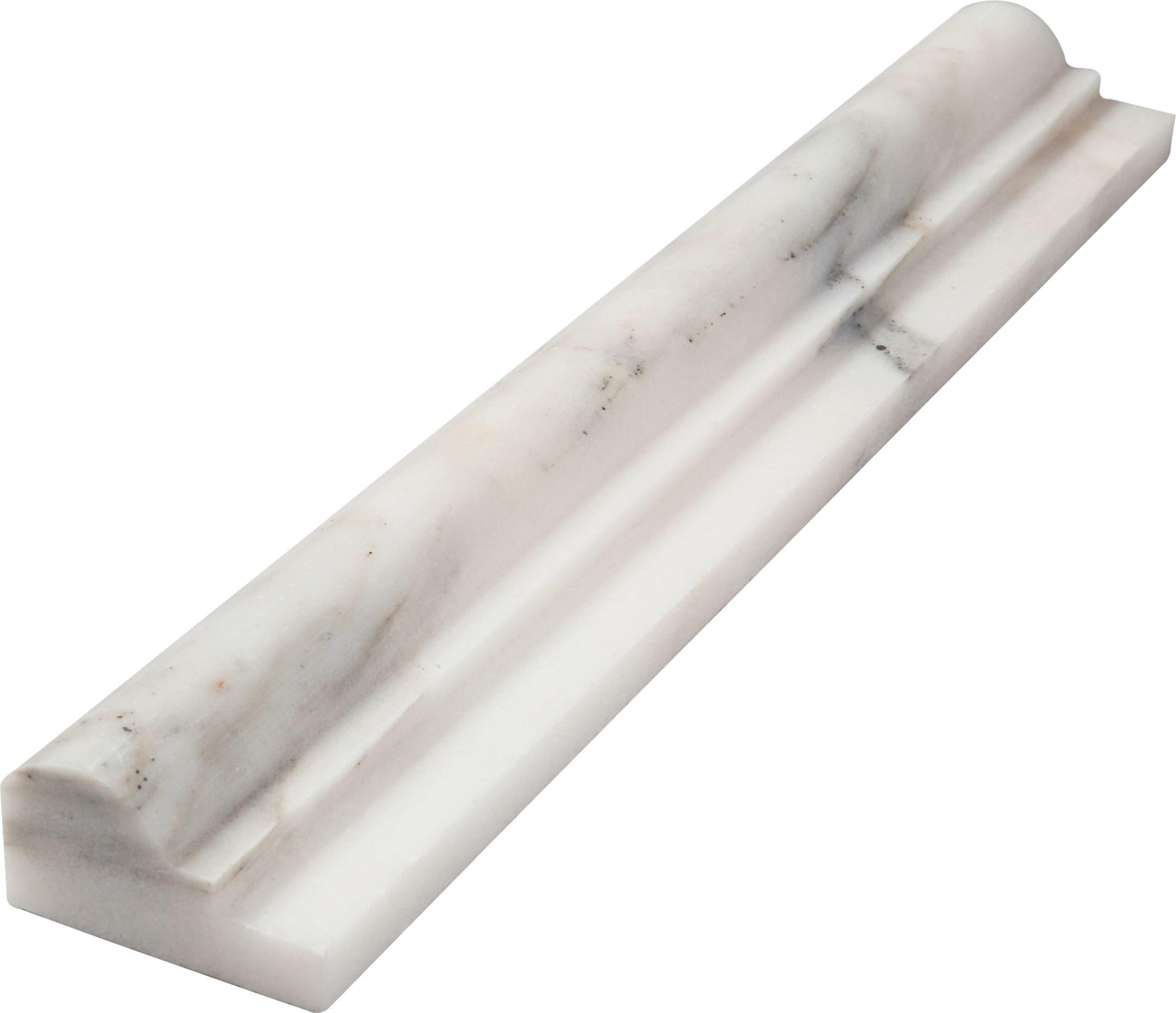 CALACATTA OLIVE: Marble Ogee Tile Accessory (1 7/8"x12"x7/8" | polished)