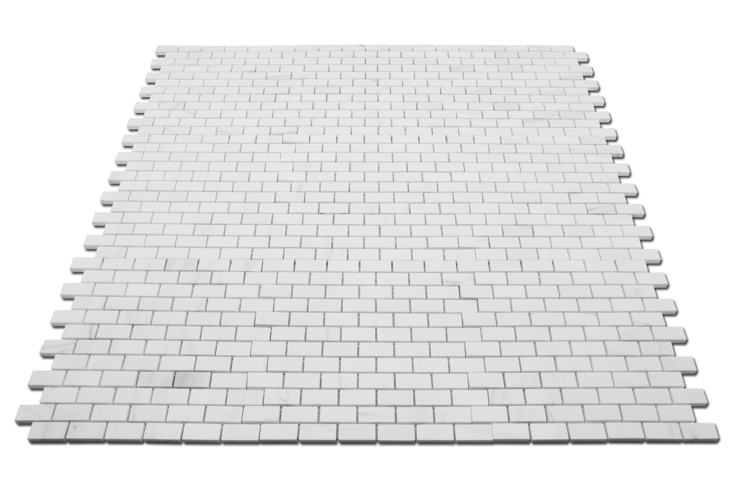 BIANCO VENATO: Dolomite Staggered Joint Mosaic (12"x12"x3/8" | honed)