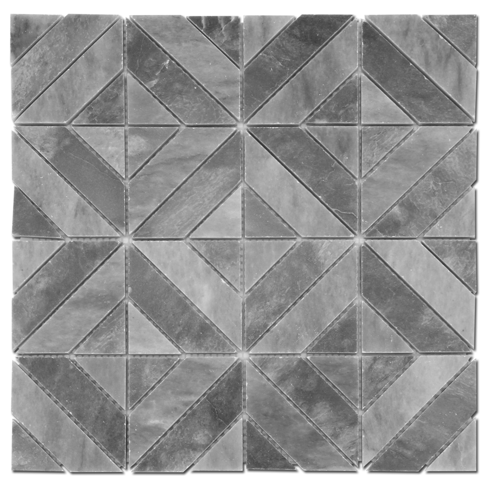 BARDIGLIO: Marble Matrix Mosaic (12"x12"x3/8" | polished)