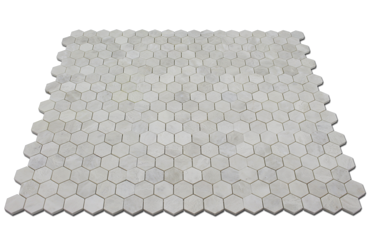 ICEBERG: Marble 2" Honeycomb Mosaic (12"x12"x3/8" | polished)