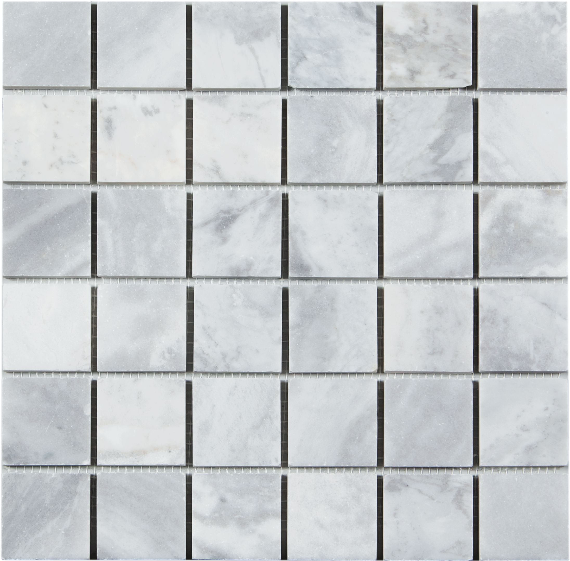 ARGENTO DOLOMITI: Dolomite 2"X2" Straight Stack Mosaic (12"x12"x3/8" | honed)