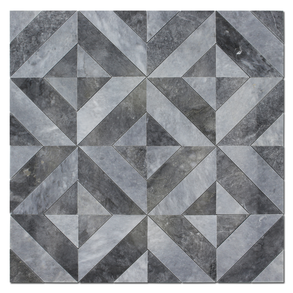 BARDIGLIO: Marble Artisan Mosaic (6"x8"x3/8" | polished)
