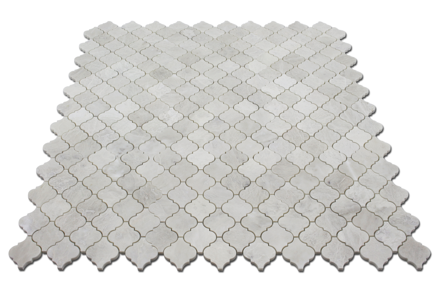 ICEBERG: Marble Arabesque Mosaic (12"x12"x3/8" | polished)