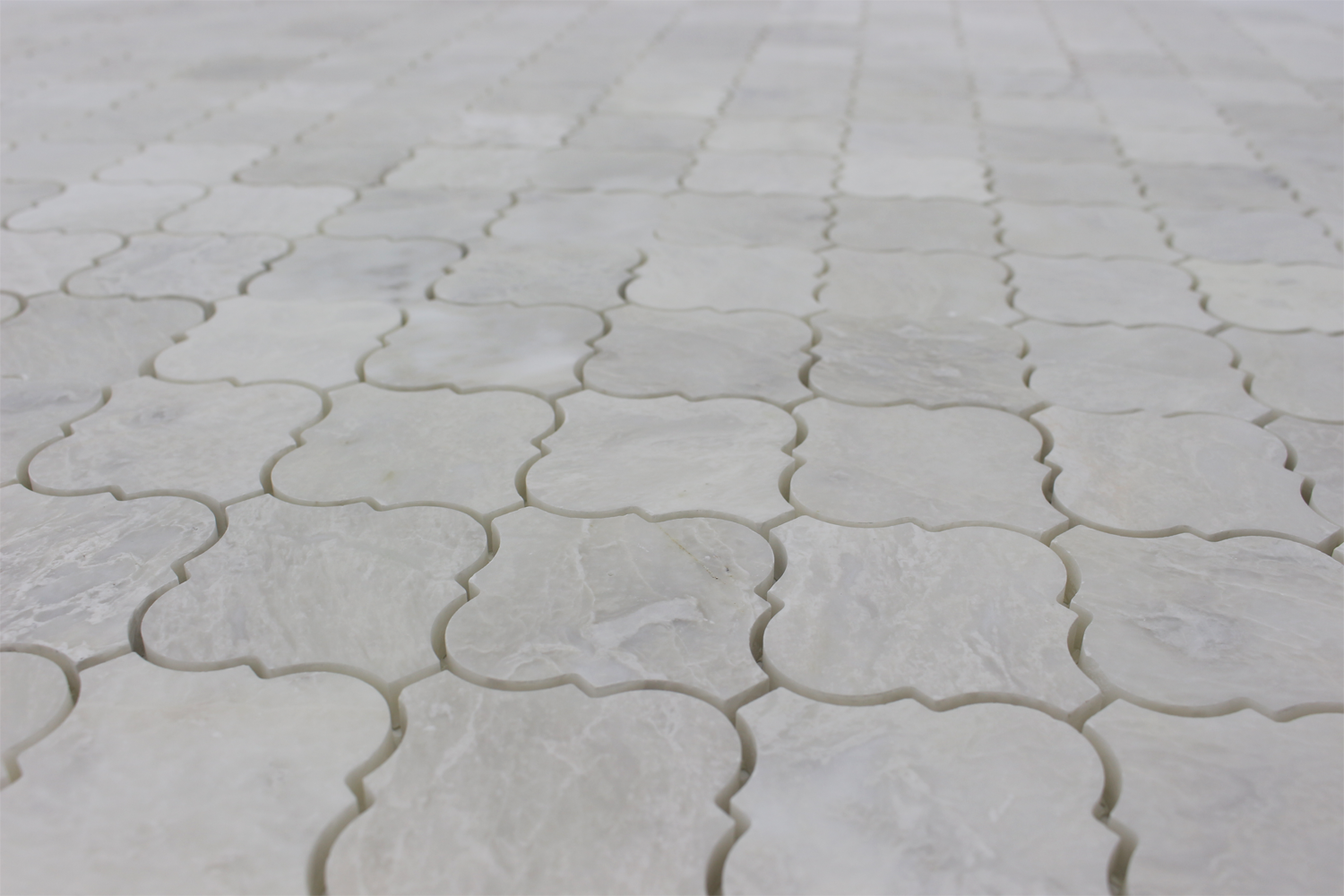 ICEBERG: Marble Arabesque Mosaic (12"x12"x3/8" | polished)