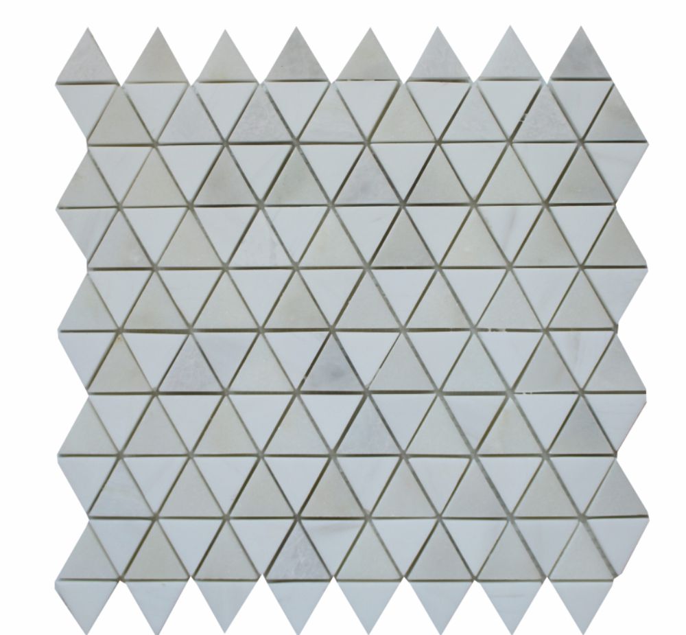 BIANCO VENATO: Calacatta Olive Marble & Dolomite Diamantes Mosaic (12"x12"x3/8" | polished)