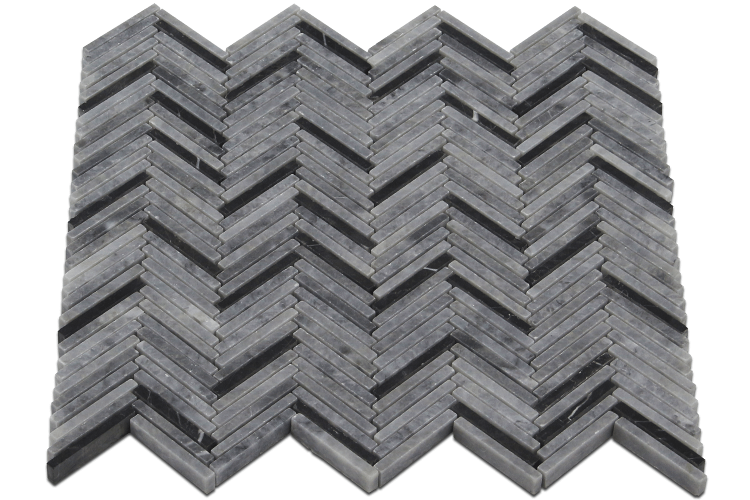 TAURUS BLACK: Marble Capri Mosaic (11 5/16"x11 11/16"x3/8" | honed, polished)