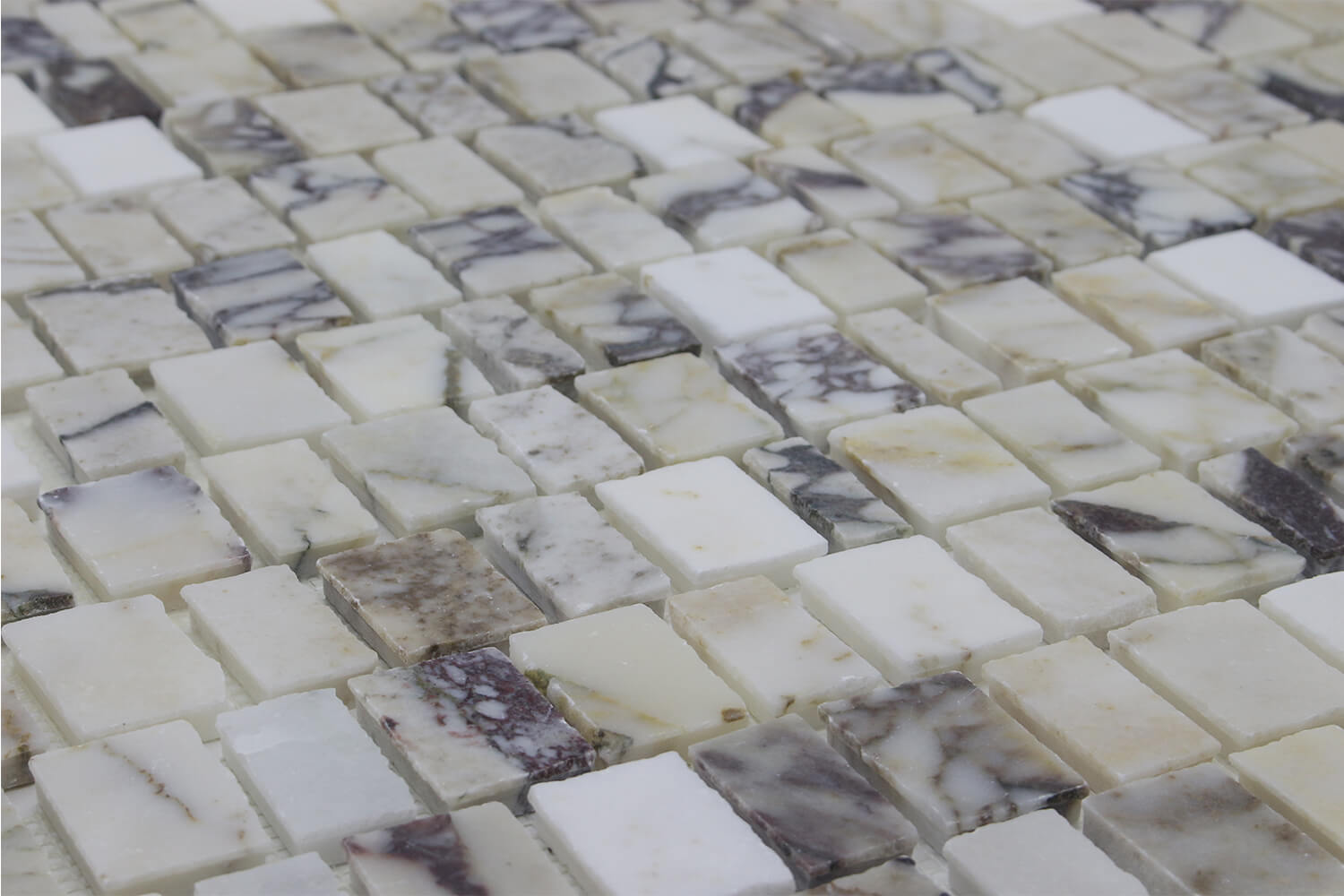 CALACATTA OLIVE: Calacatta Viola Marble Scarpa Mosaic (12"x12"x3/8" | honed | broken)