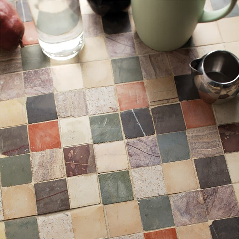 BABA CHIC: San Tropez Straight Stack Mosaic (honed | 10"x10"x1/4" | straight cut)