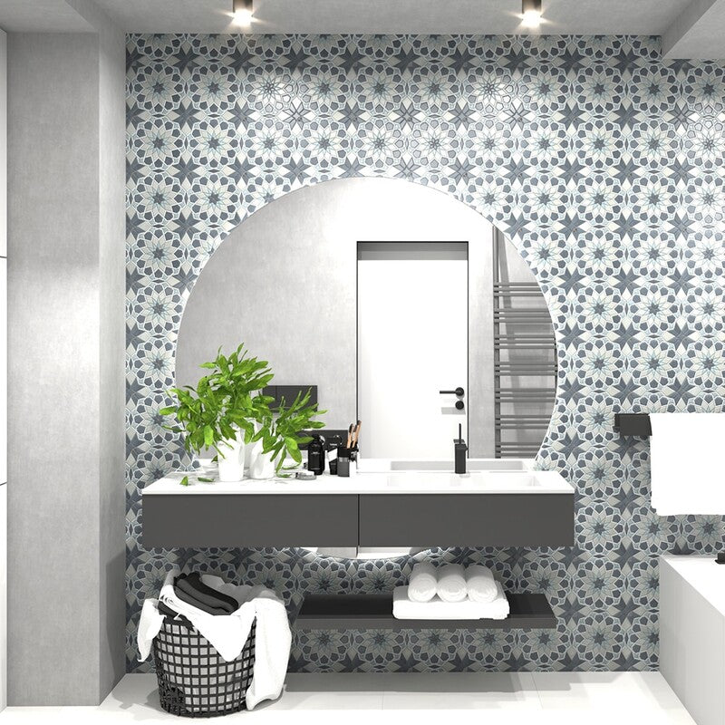 BABA CHIC: Laila Mosaic (honed | 10"x10"x1/4" | straight cut)
