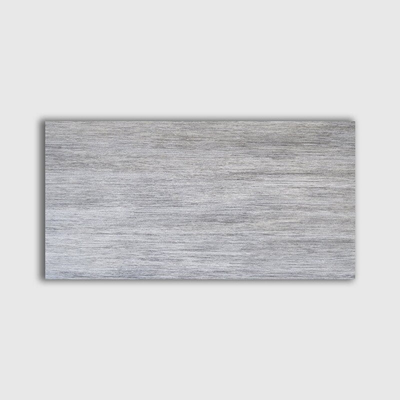METALLIC PORCELAIN: Piombo Rectangle Field Tile (matte | 12"x24"x25/64" | straight cut)
