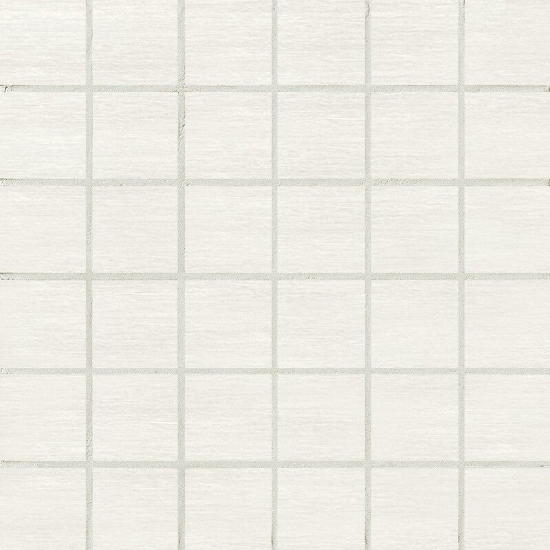 METALLIC PORCELAIN: Platino 2X2 Straight Stack Mosaic (matte | 12"x12"x25/64" | straight cut)