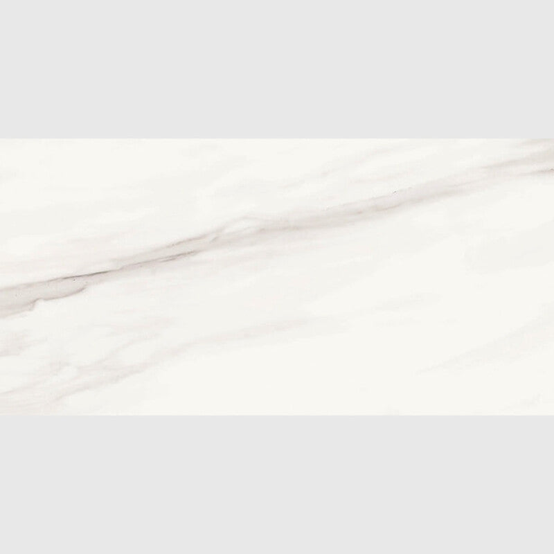 CARRARA PORCELAIN: Carrara Venato Rectangle Field Tile (semi polished | 12"x24"x3/8" | straight cut)