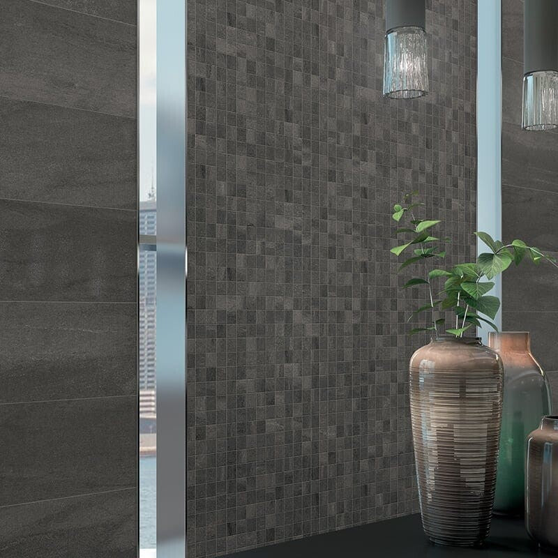 ATELIER PORCELAIN: Olive Grey Rectangle Field Tile (honed | 12"x24"x5/16" | straight cut)