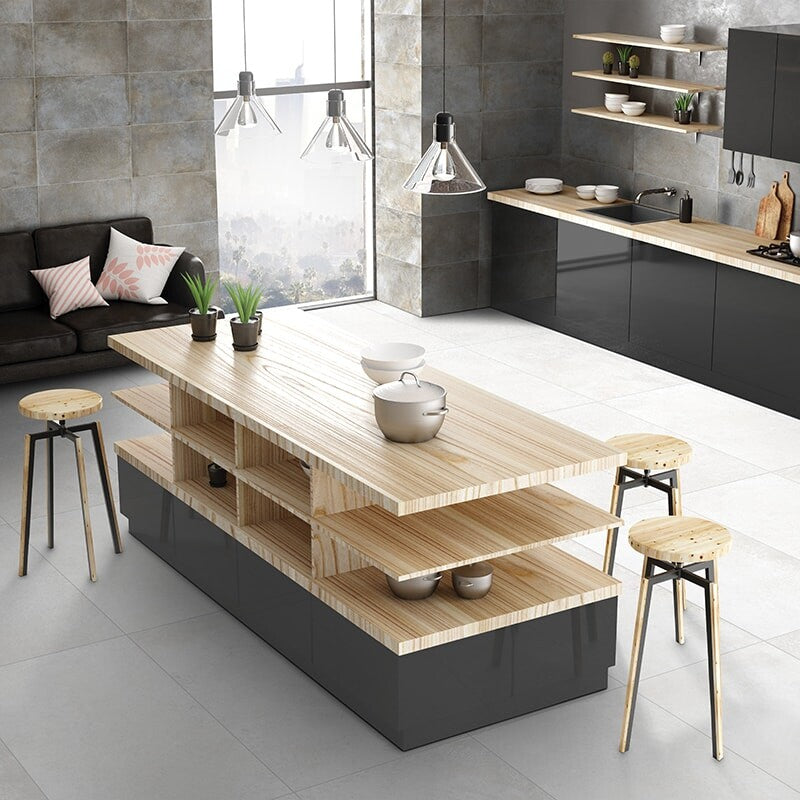 ATLAS PORCELAIN: Stockholm Greige Rectangle Field Tile (honed | 12"x24"x5/16")