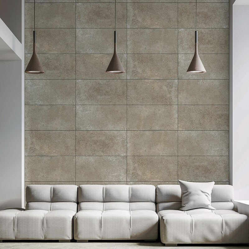 ATLAS PORCELAIN: Berlin Toupe Rectangle Field Tile (r11 textured | 12"x24"x5/16")