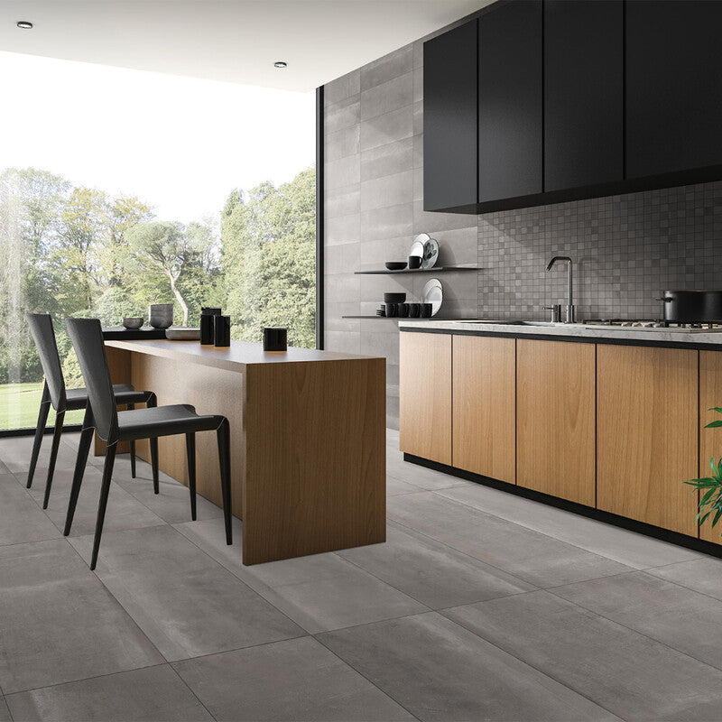 RESIDE PORCELAIN: Ash Rectangle Field Tile (honed | 24"x48"x5/16" | rectified)