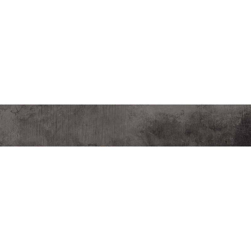 RESIDE PORCELAIN: Black Porcelain Sbn Single Long Bullnose (honed | 4"x24"x5/16" | rectified)