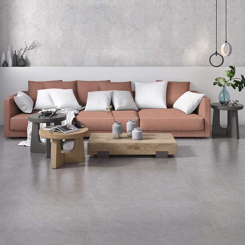 WATERFALL PORCELAIN: Silver Flow Stone Rectangle Field Tile (natural | 18"x36"x3/8" | rectified)
