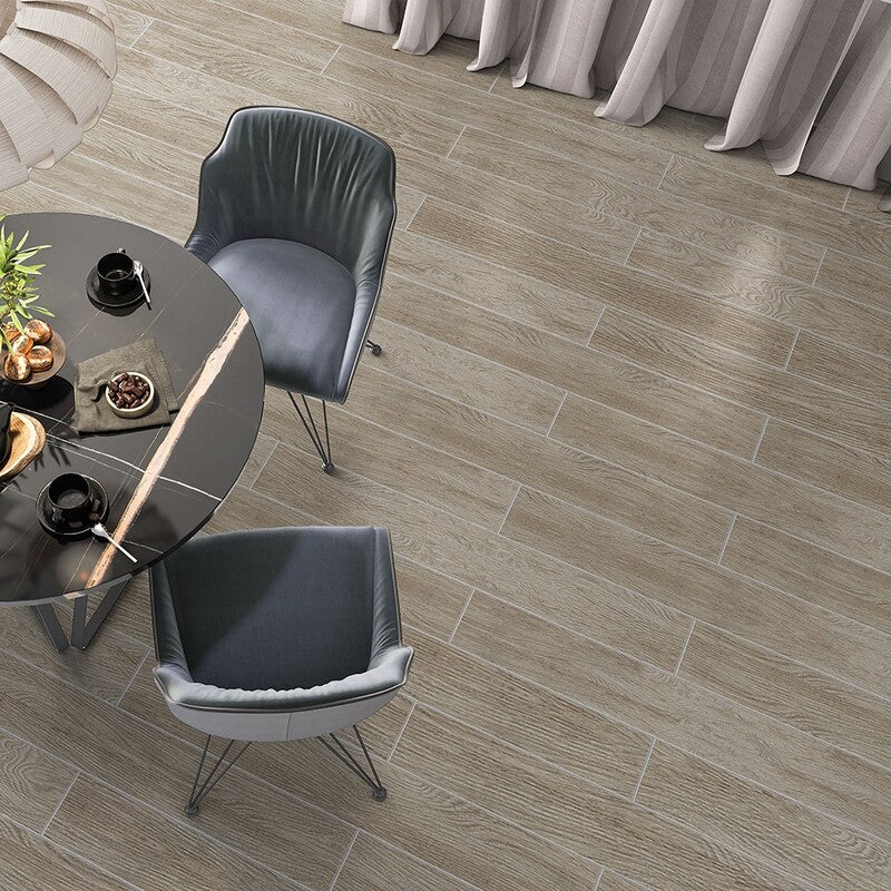 BOISE PORCELAIN: Cannelle Wood Rectangle Field Tile (natural | 8"x48"x25/64" | straight cut)